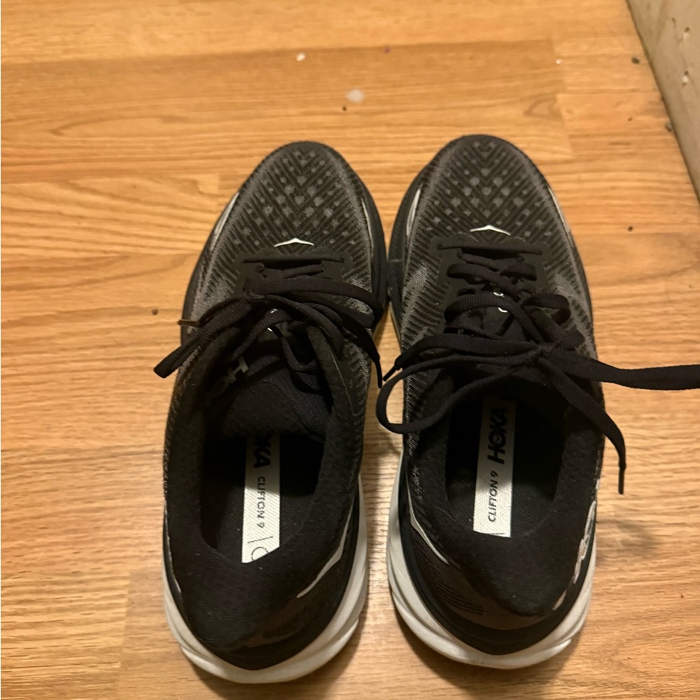 Hoka Women’s Black and White Athletic Shoes